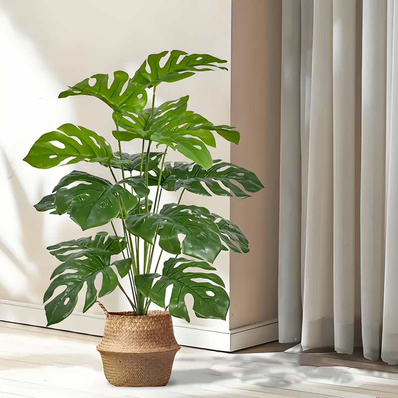 2 Stück grüne 24 Blätter künst – Monstera Adansonii Bewertung und Preis