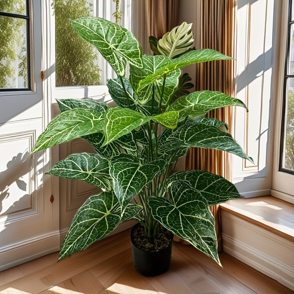 1 STÜCK 24 Blätter Künstliche  – Monstera Adansonii Bewertung und Preis